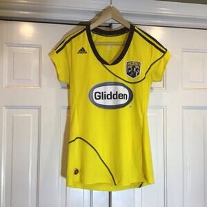 Columbus Crew 2009-10 Adidas Soccer Jersey Women L Glidden Blokecore Streetwear